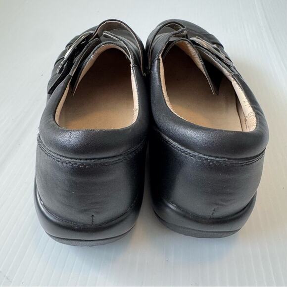 Alegria Khloe Leather Monk Strap Slip-Ons size 39 / 9 US black women’s shoes - Picture 2 of 11